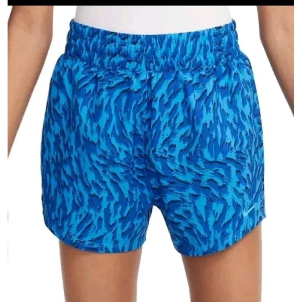 Nike Girls Size L - One Woven High Rise Printed Shorts With Liner‎ New With Tags